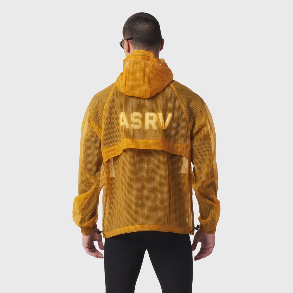 1162. Weather-Ready Transparent Ripstop Shell Jacket - Amber