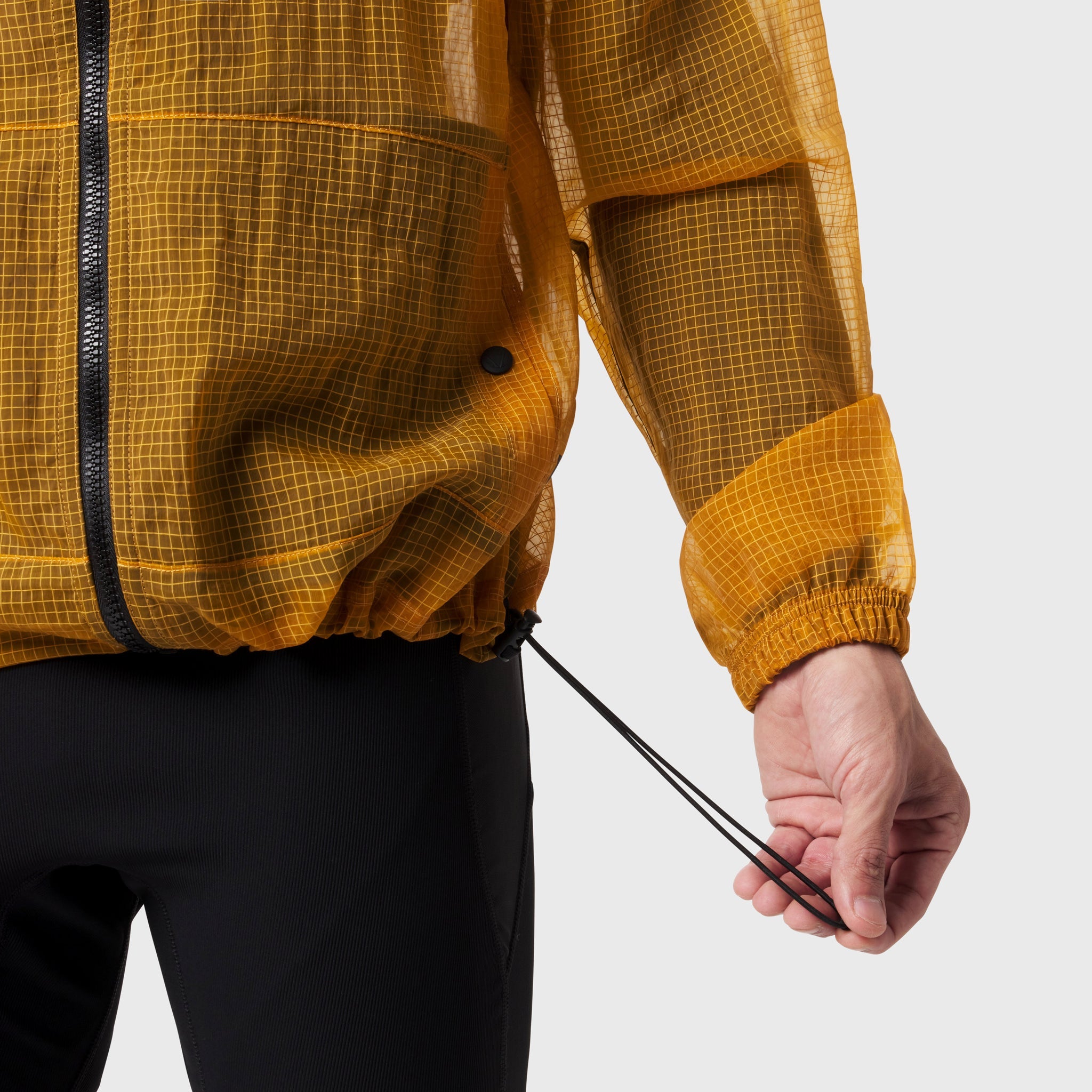 1162. Weather-Ready Transparent Ripstop Shell Jacket - Amber