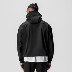 0717. Weather-Ready Anorak Jacket - Black "Patch"
