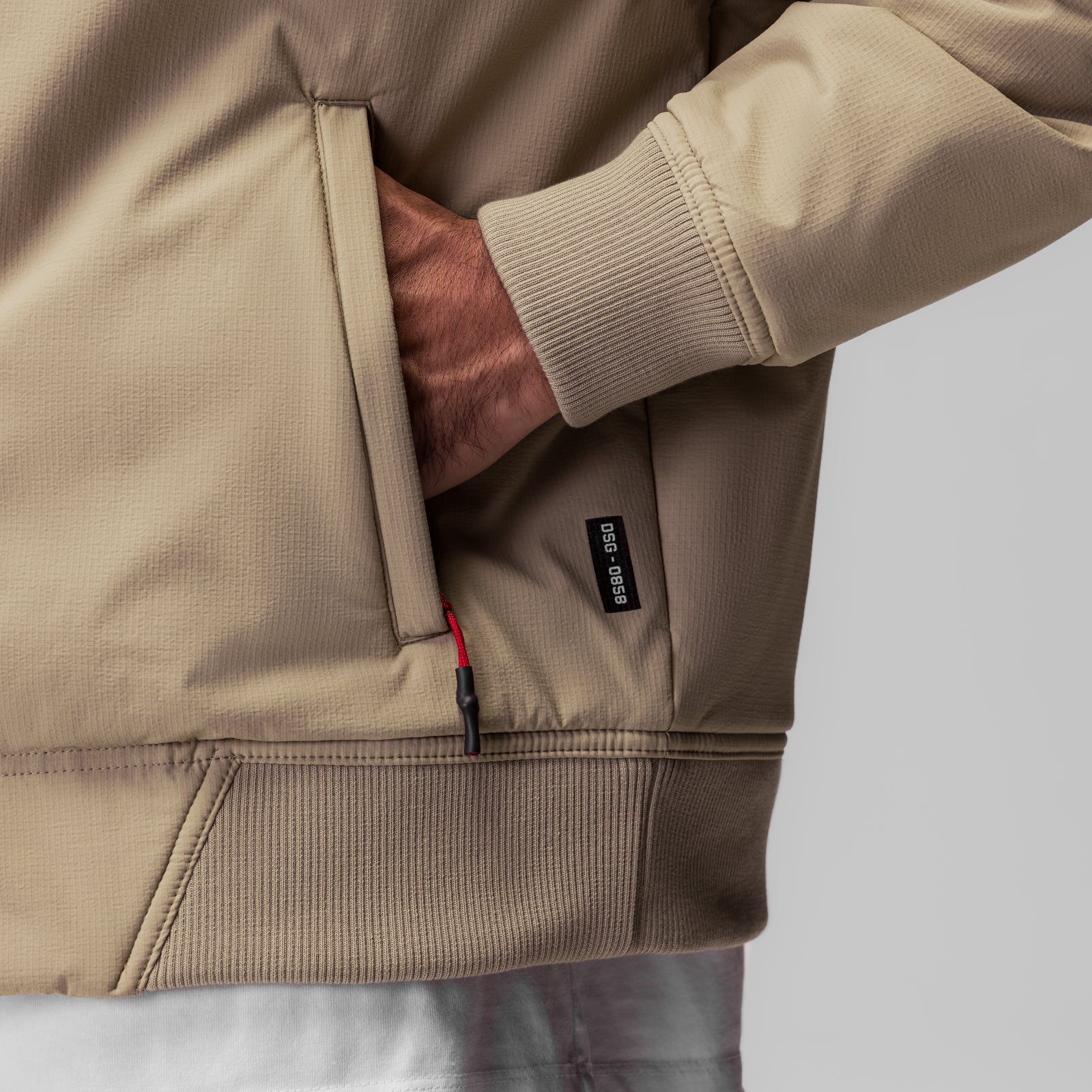 0858. Ripstop Insulated Bomber Jacket - Khaki