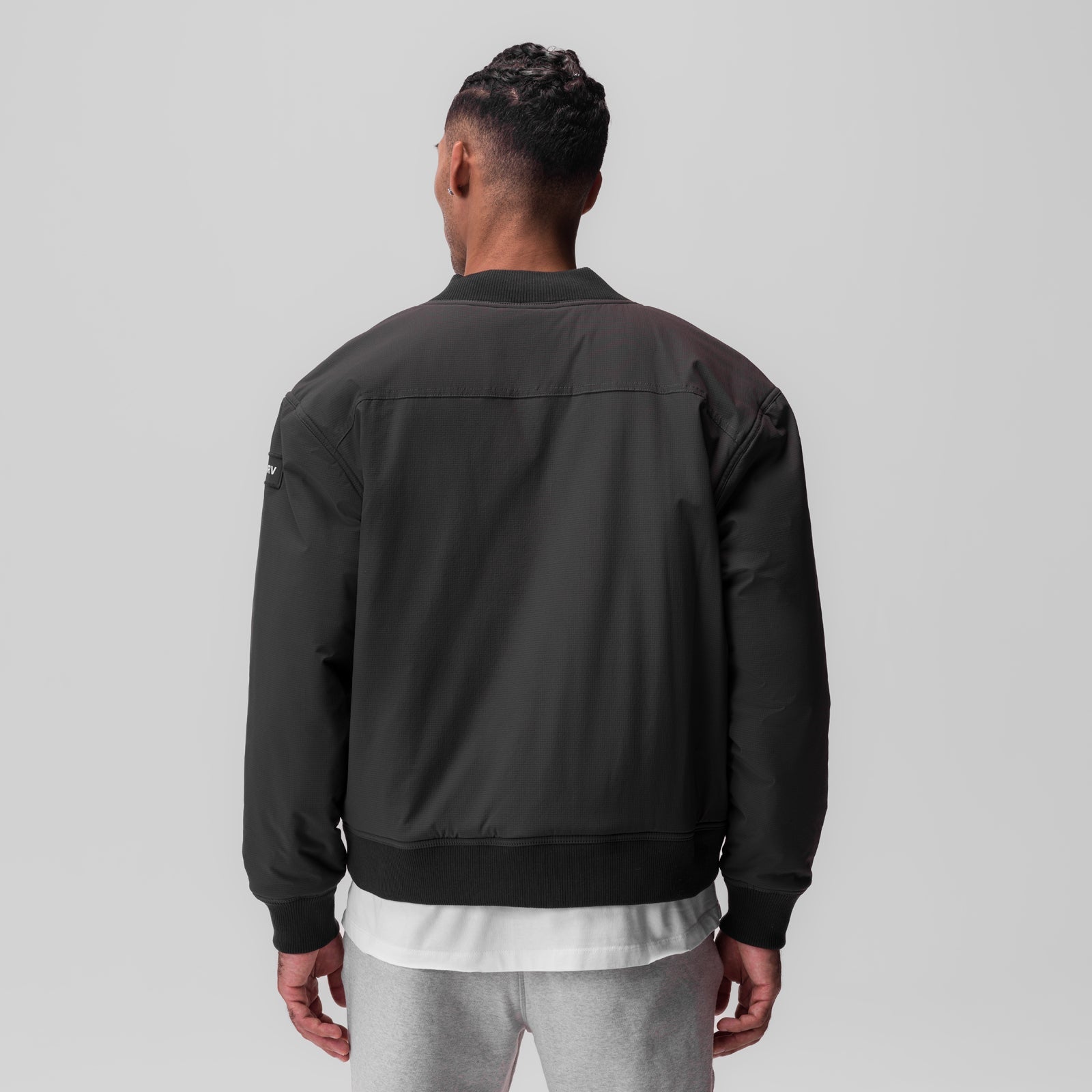 0858. Ripstop Insulated Bomber Jacket - Space Grey