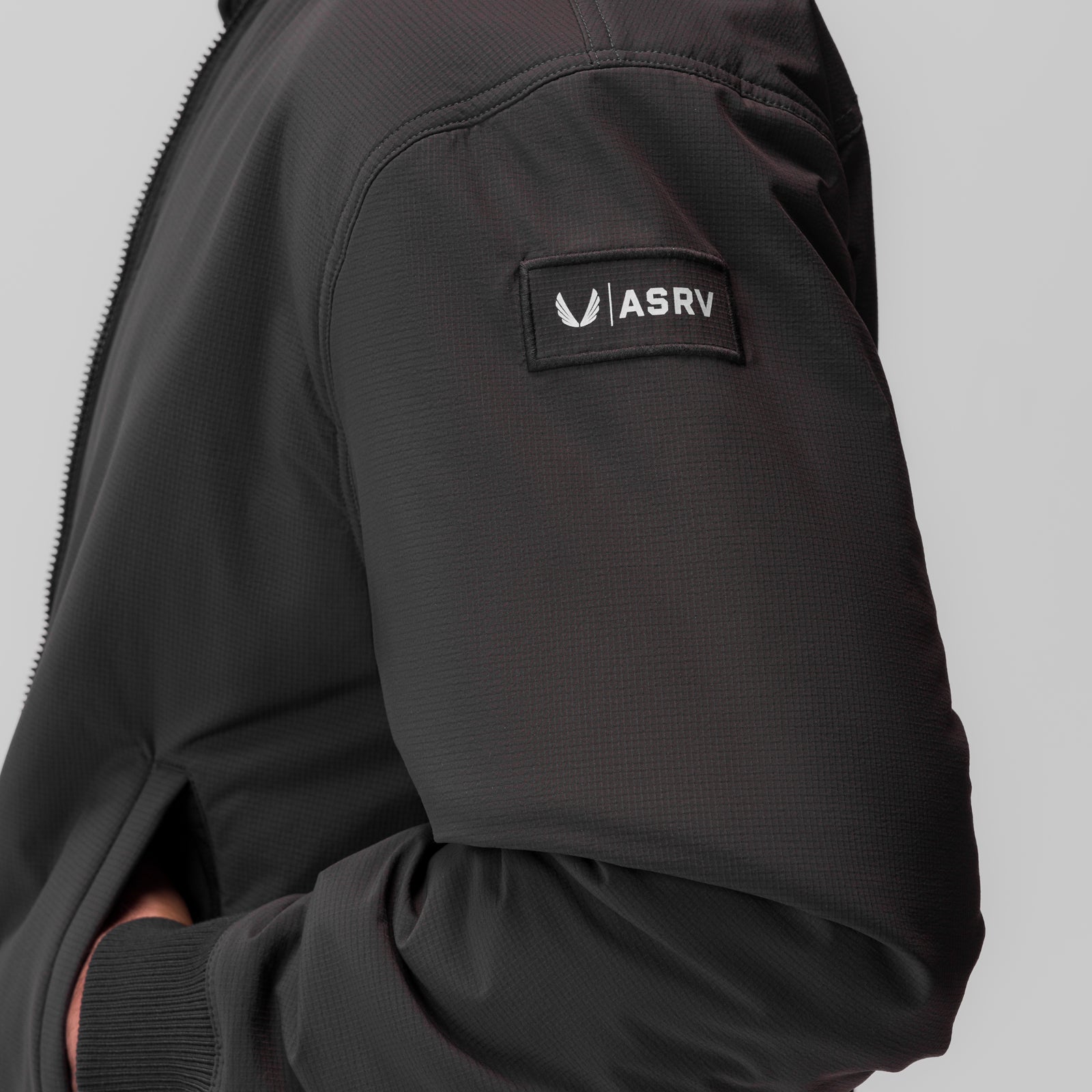 0858. Ripstop Insulated Bomber Jacket - Space Grey