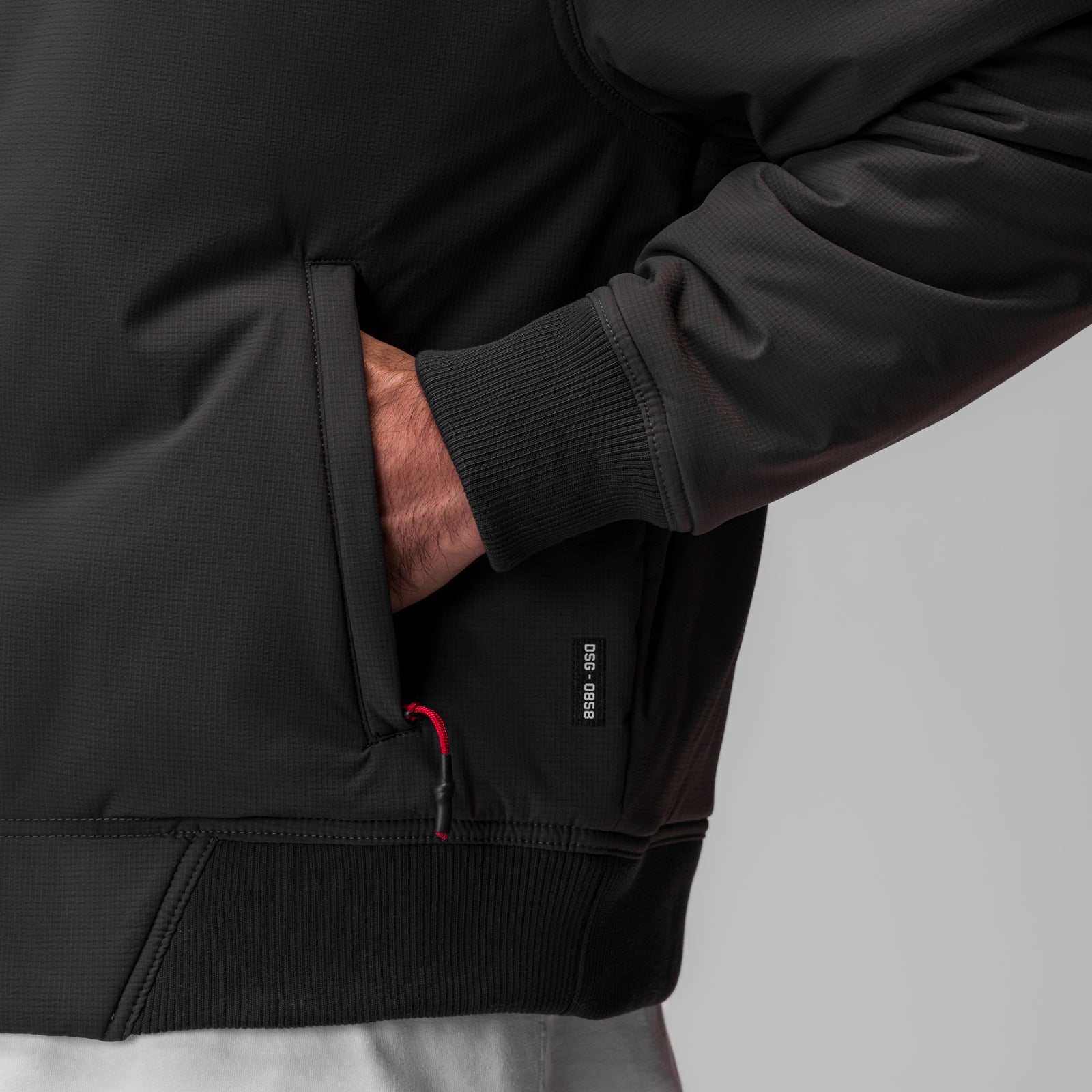 0858. Ripstop Insulated Bomber Jacket - Space Grey