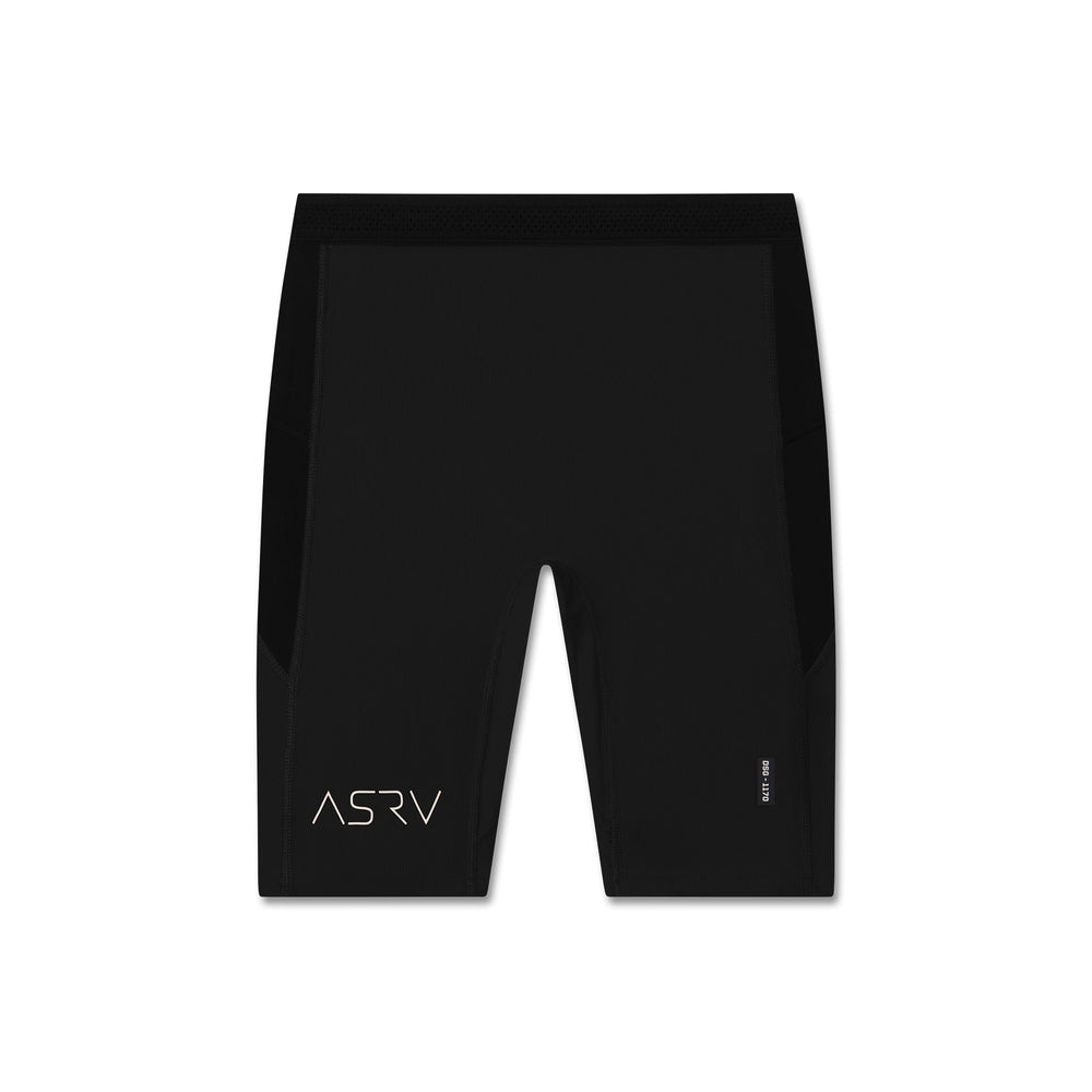 1170. Lycra® Ribbed Run Half-Tight - Black