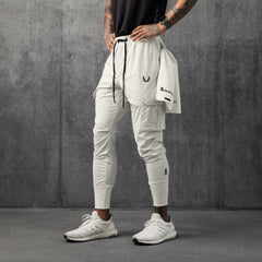 0825. Tetra-Lite® Cargo High Rib Jogger - Stone
