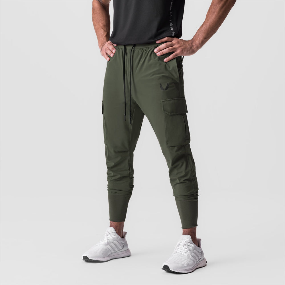 0825. Tetra-Lite® Cargo High Rib Jogger - Olive