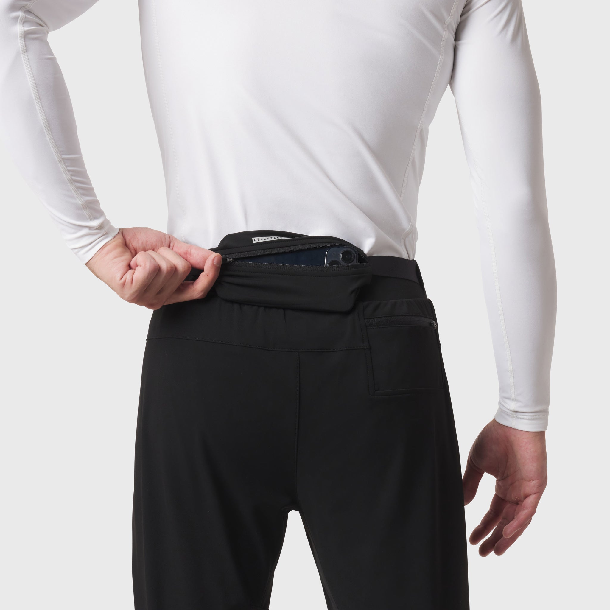 1171. Hybrid Belt-Pack Run Jogger - Black