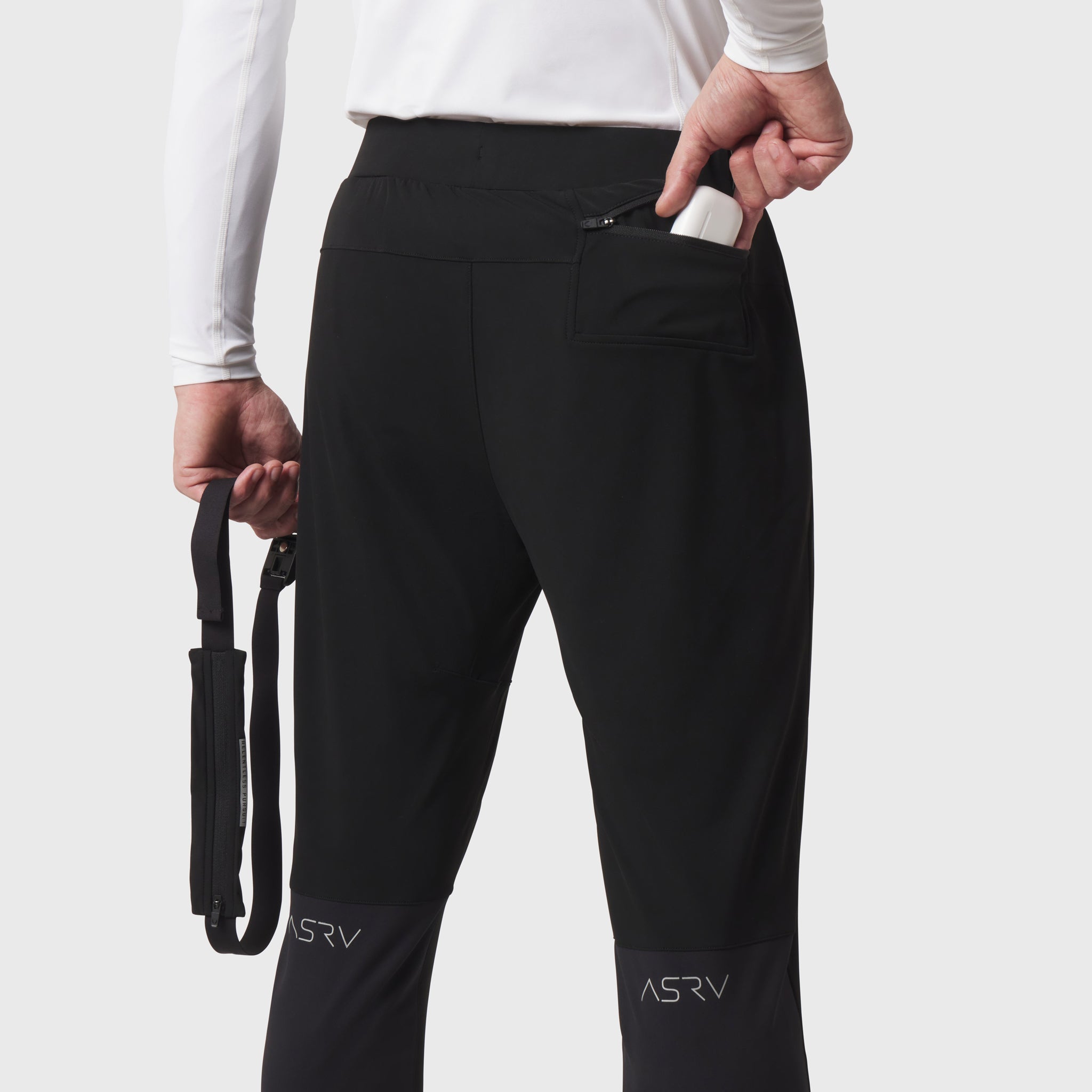 1171. Hybrid Belt-Pack Run Jogger - Black