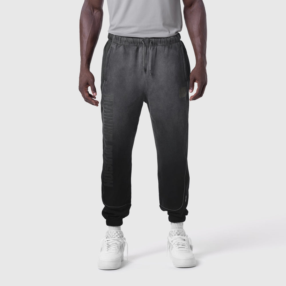 1120. Tech-Terry™ Mesh Panel Sweats - Black "Blade TD"