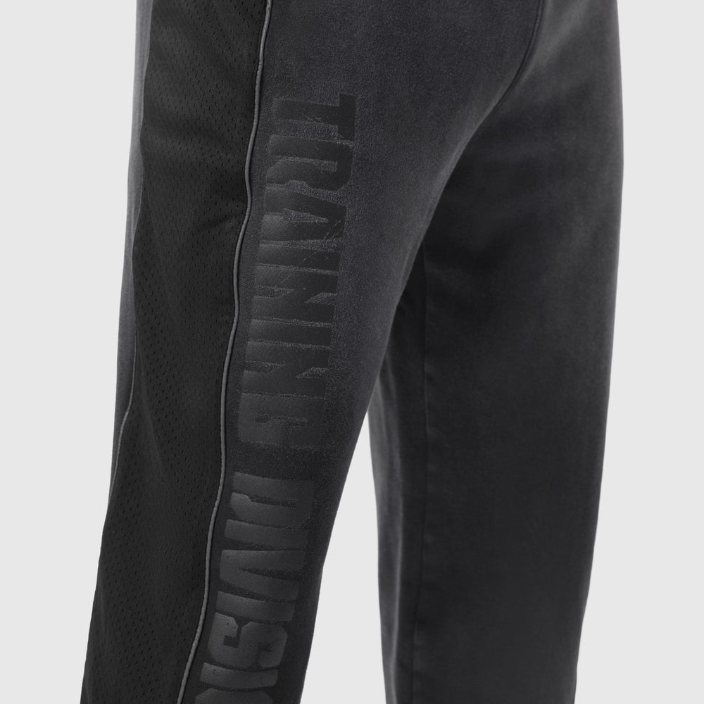 1120. Tech-Terry™ Mesh Panel Sweats - Black "Blade TD"