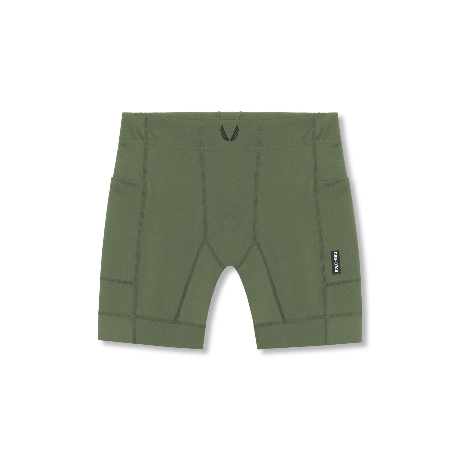 0746. WarpFlexx® Side Pocket 1/2-Length Legging - Olive