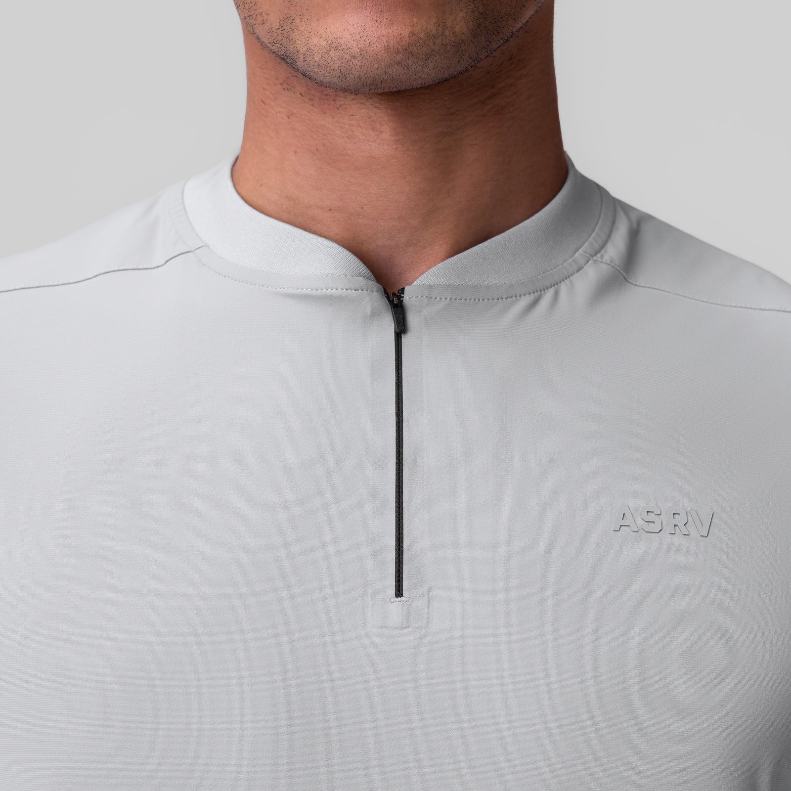 1087. Tetra-Lite® Ice Zip Tee - Slate Grey