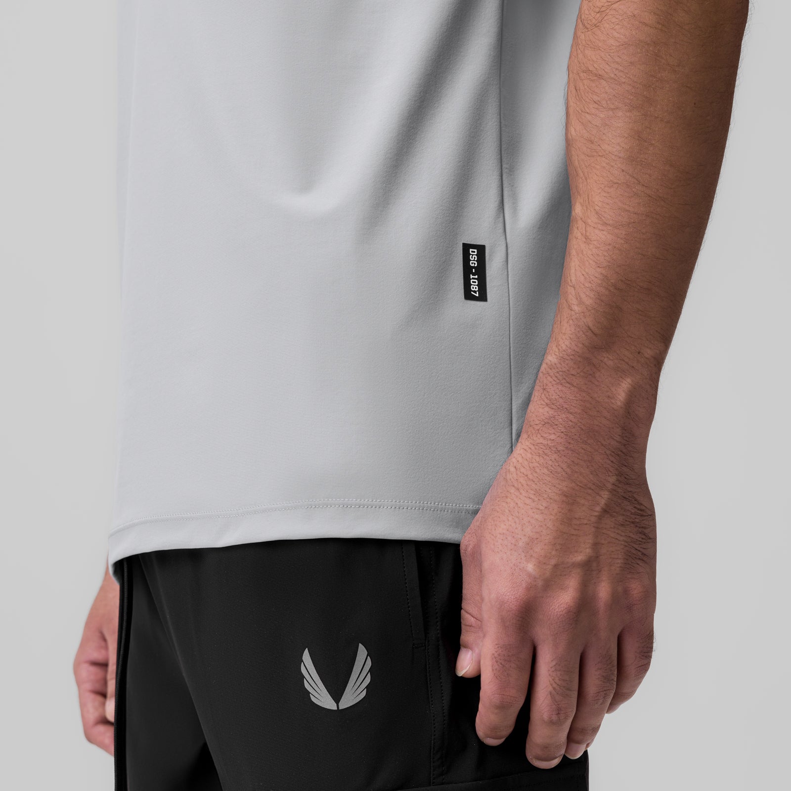 1087. Tetra-Lite® Ice Zip Tee - Slate Grey
