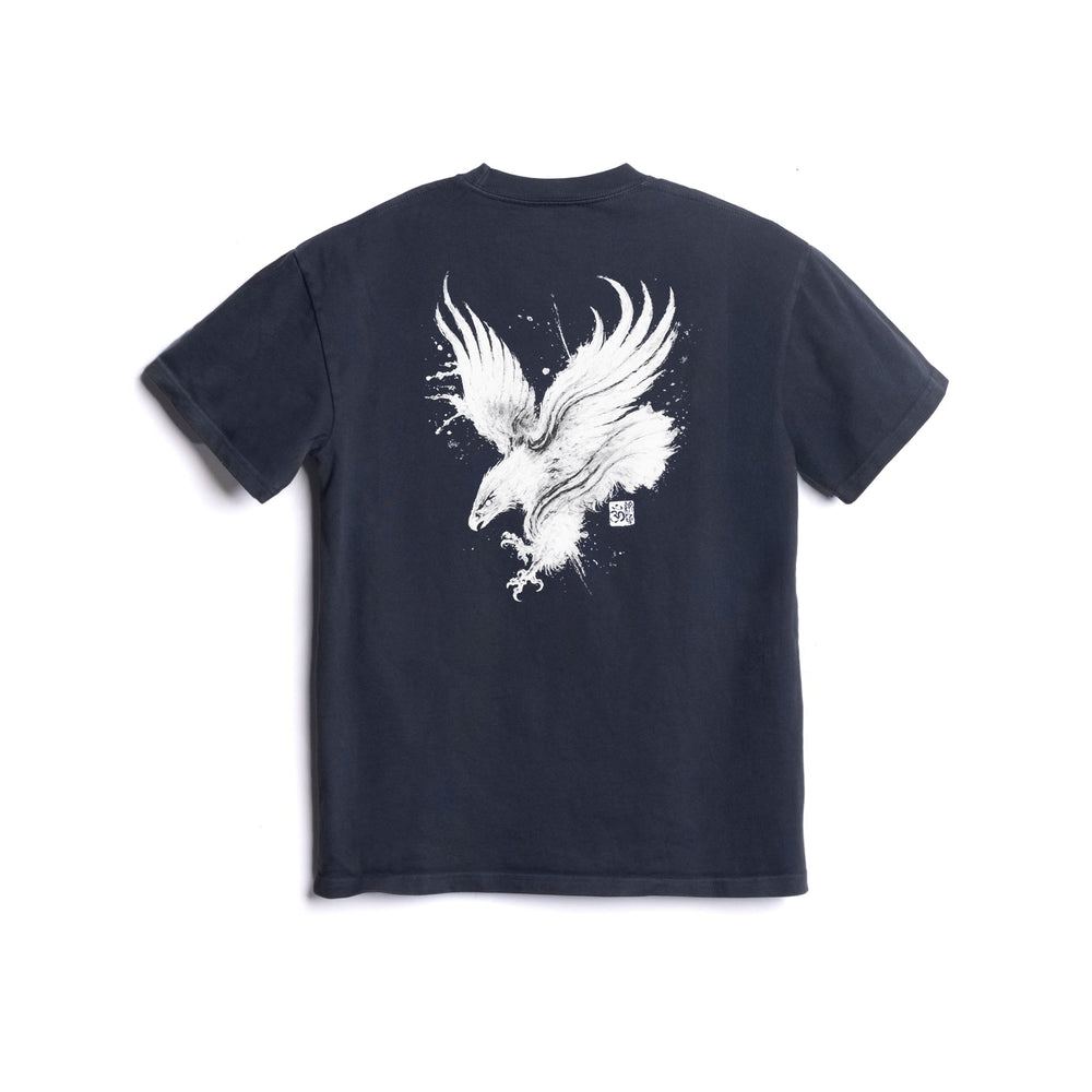 0576. LE Cotton Tee - Navy "Eagle"