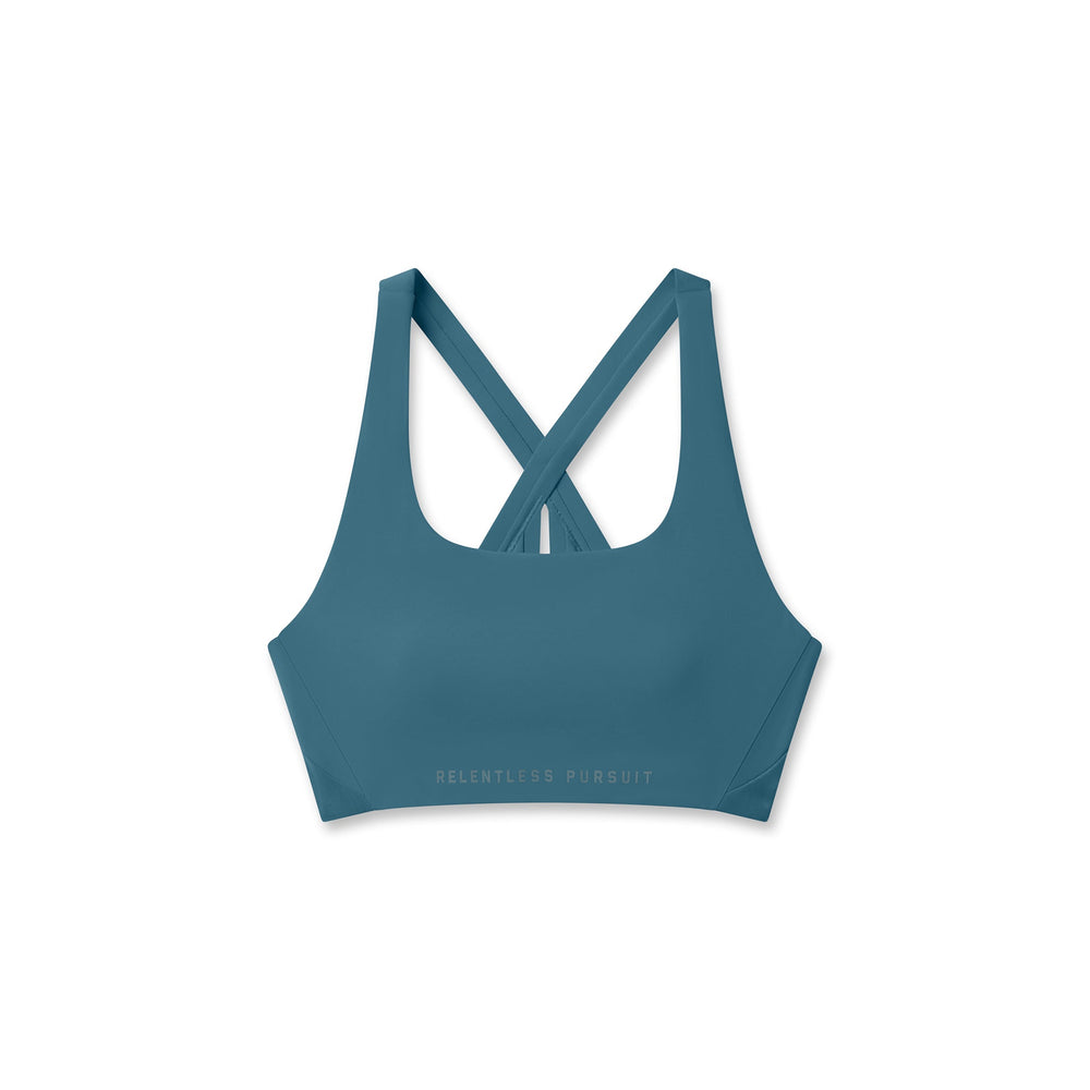 W039. LYCRA® Hybrid Sports Bra - Storm