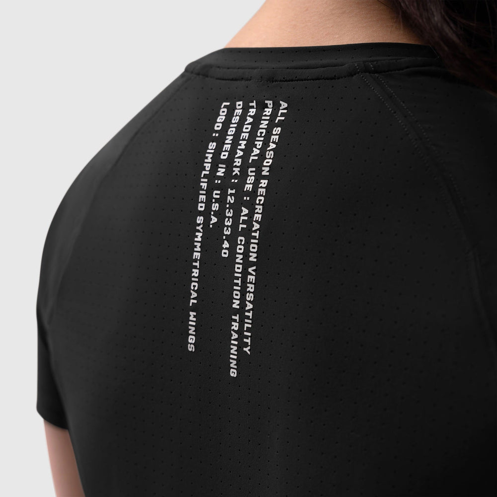 W017. Laser-Vent™ Established Tee - Black