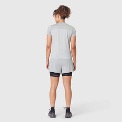 W086. AEROSILVER® UPF50+ Run Tee - Slate Grey
