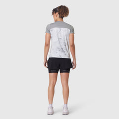 W086. AEROSILVER® UPF50+ Run Tee - Sedona Snow Camo