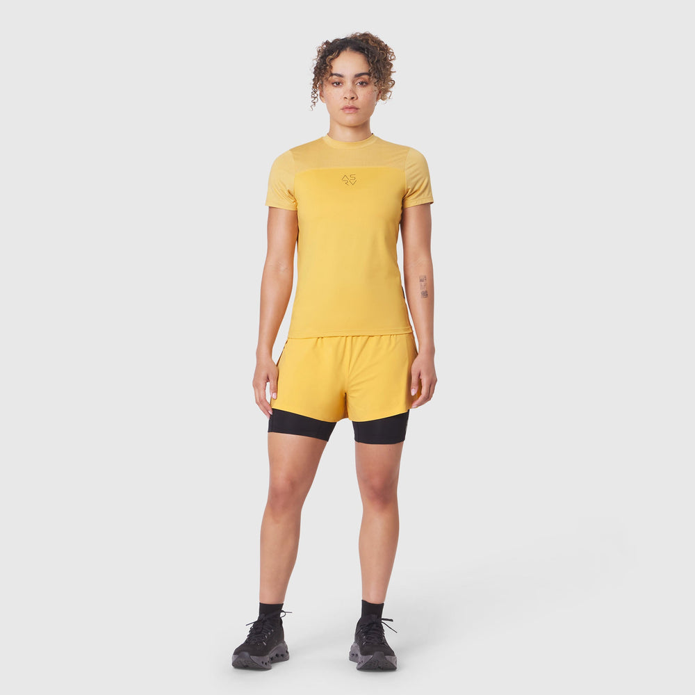 W086. AEROSILVER® UPF50+ Run Tee - Amber