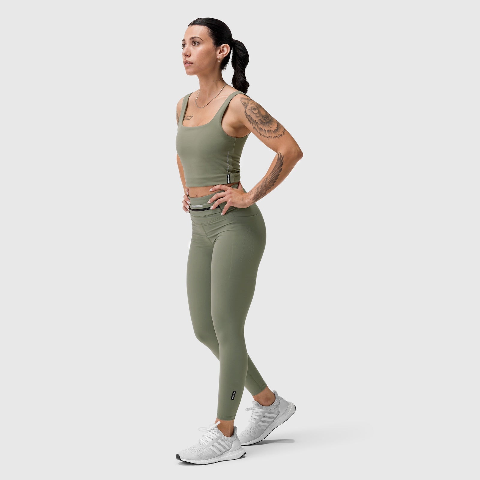 W022. LYCRA® 2-in-1 Tank Top - Sage