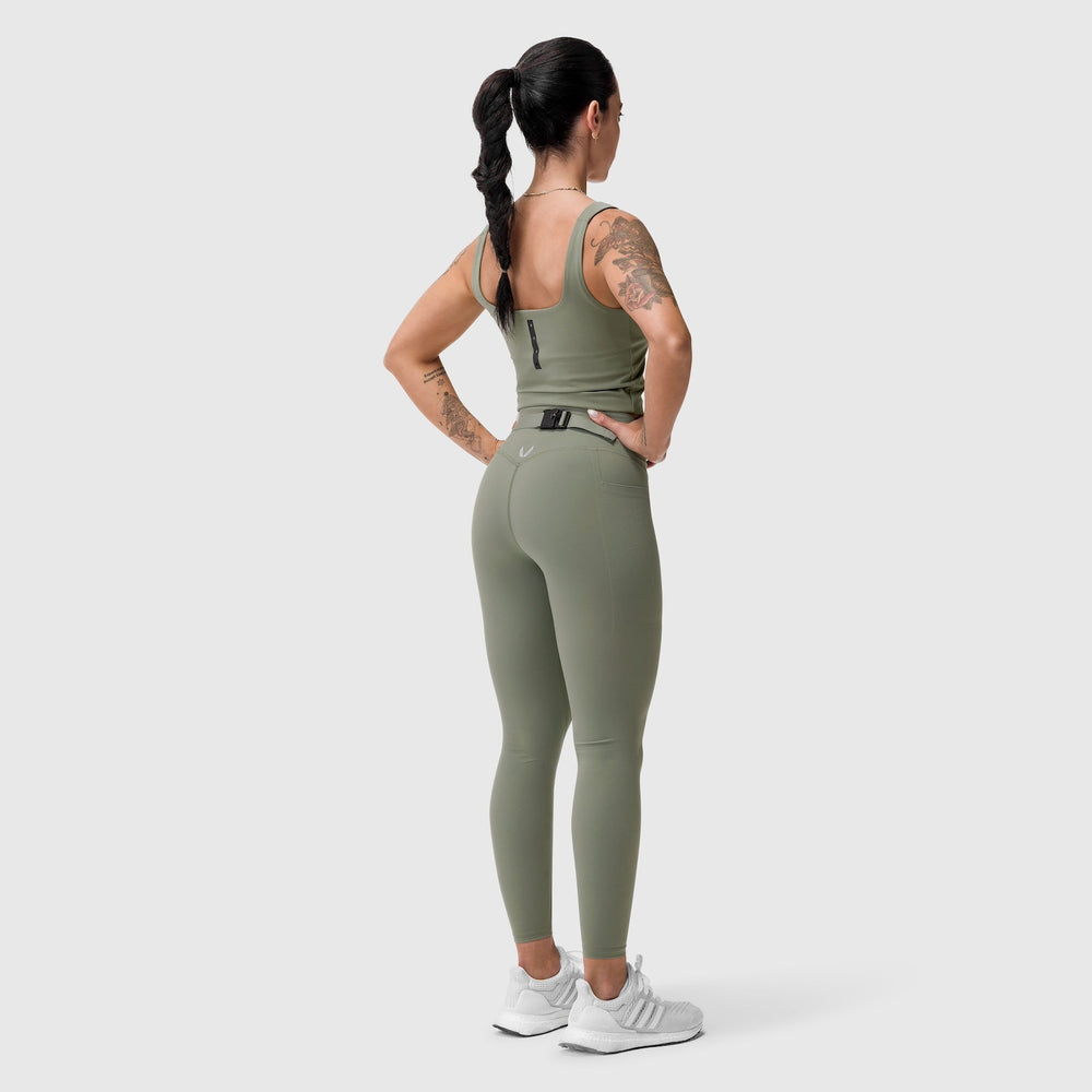 W022. LYCRA® 2-in-1 Tank Top - Sage
