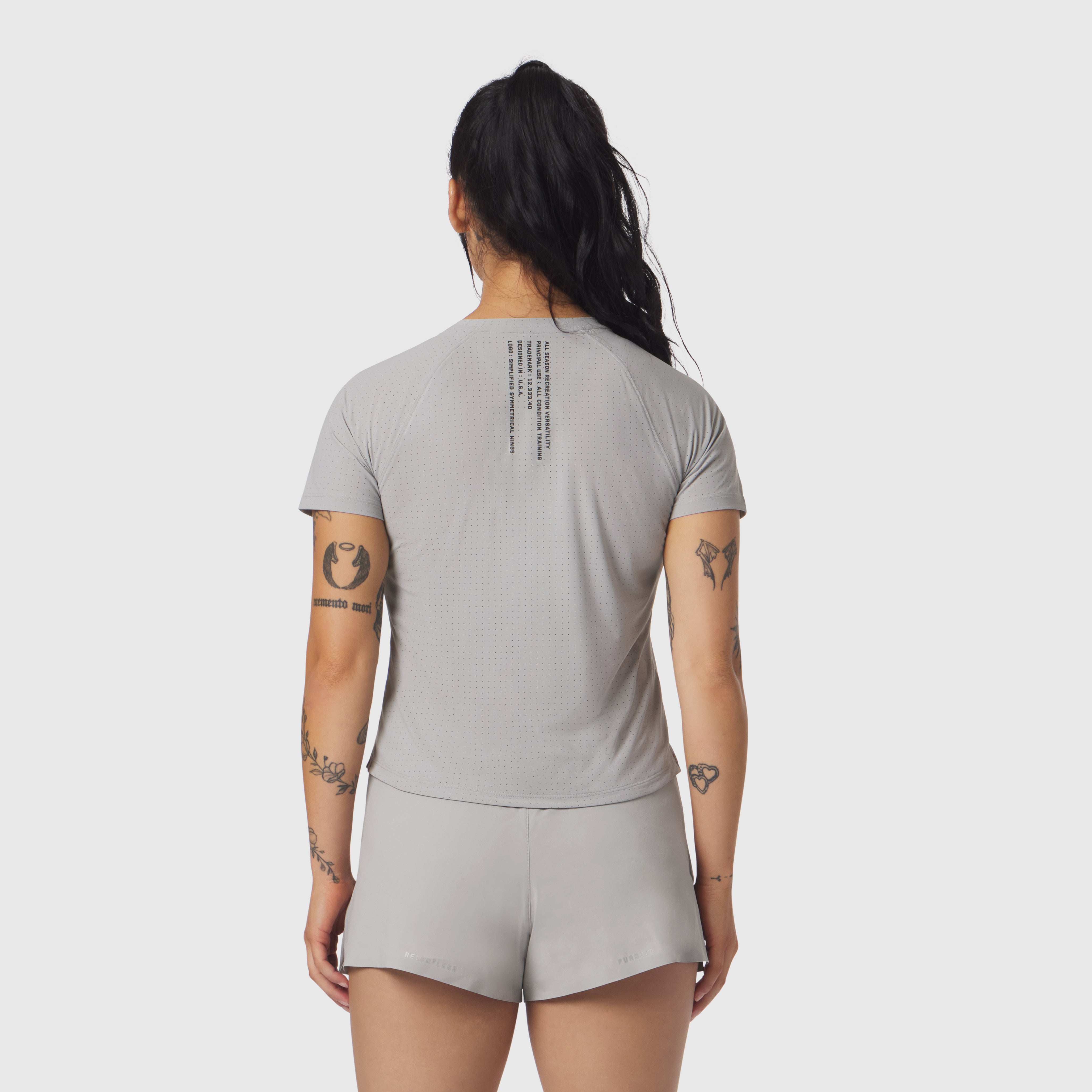 W017. Laser-Vent™ Established Tee - Slate Grey