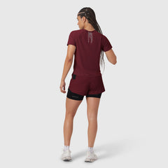 W017. Laser-Vent™ Established Tee - Crimson
