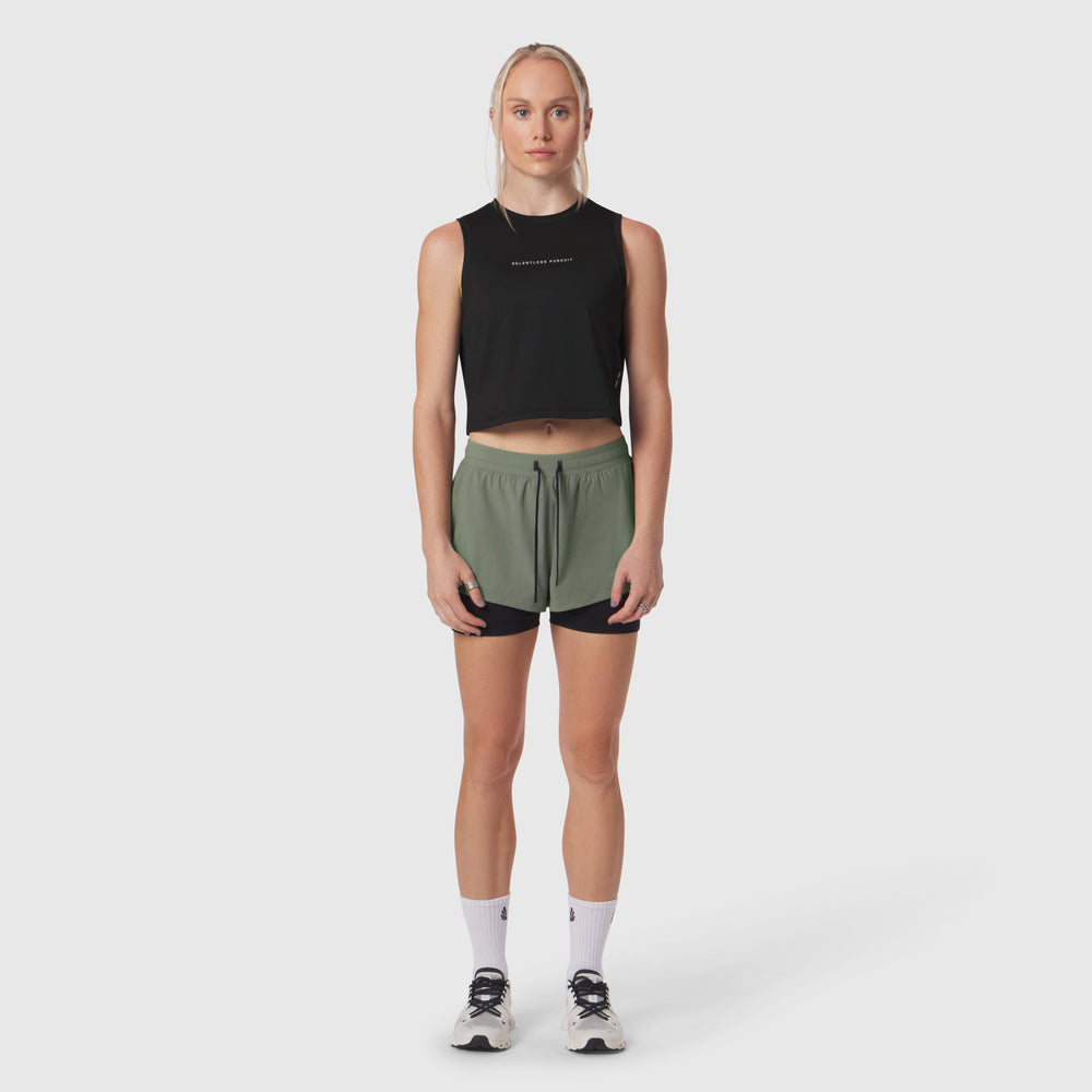 W020. AeroSilver® Tank Top - Black "RP"