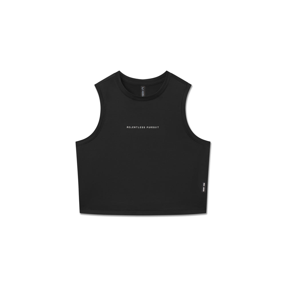 W020. AeroSilver® Tank Top - Black "RP"