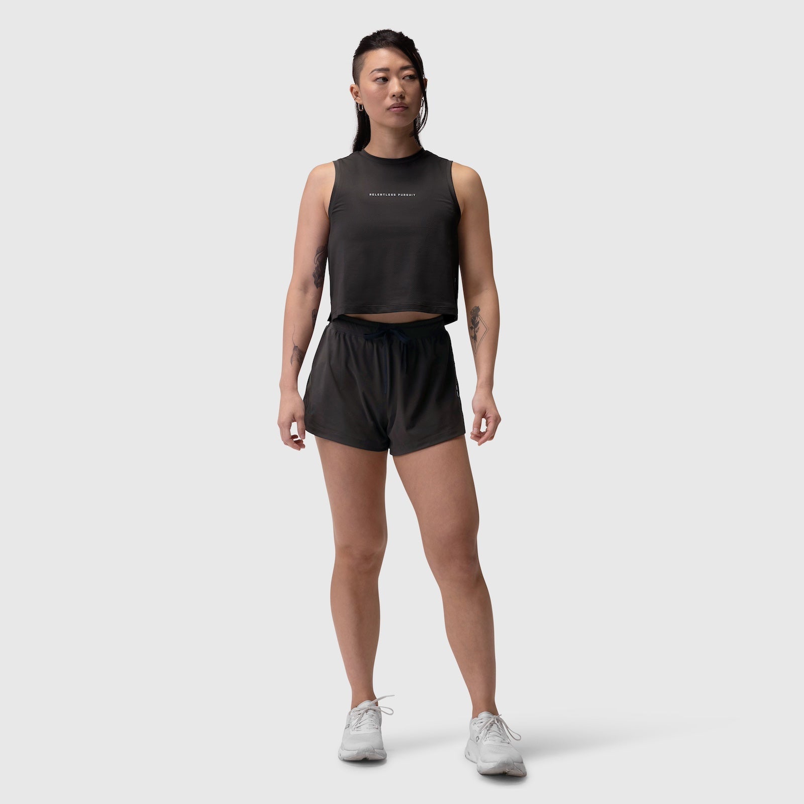 W020. AeroSilver® Tank Top - Black "RP"