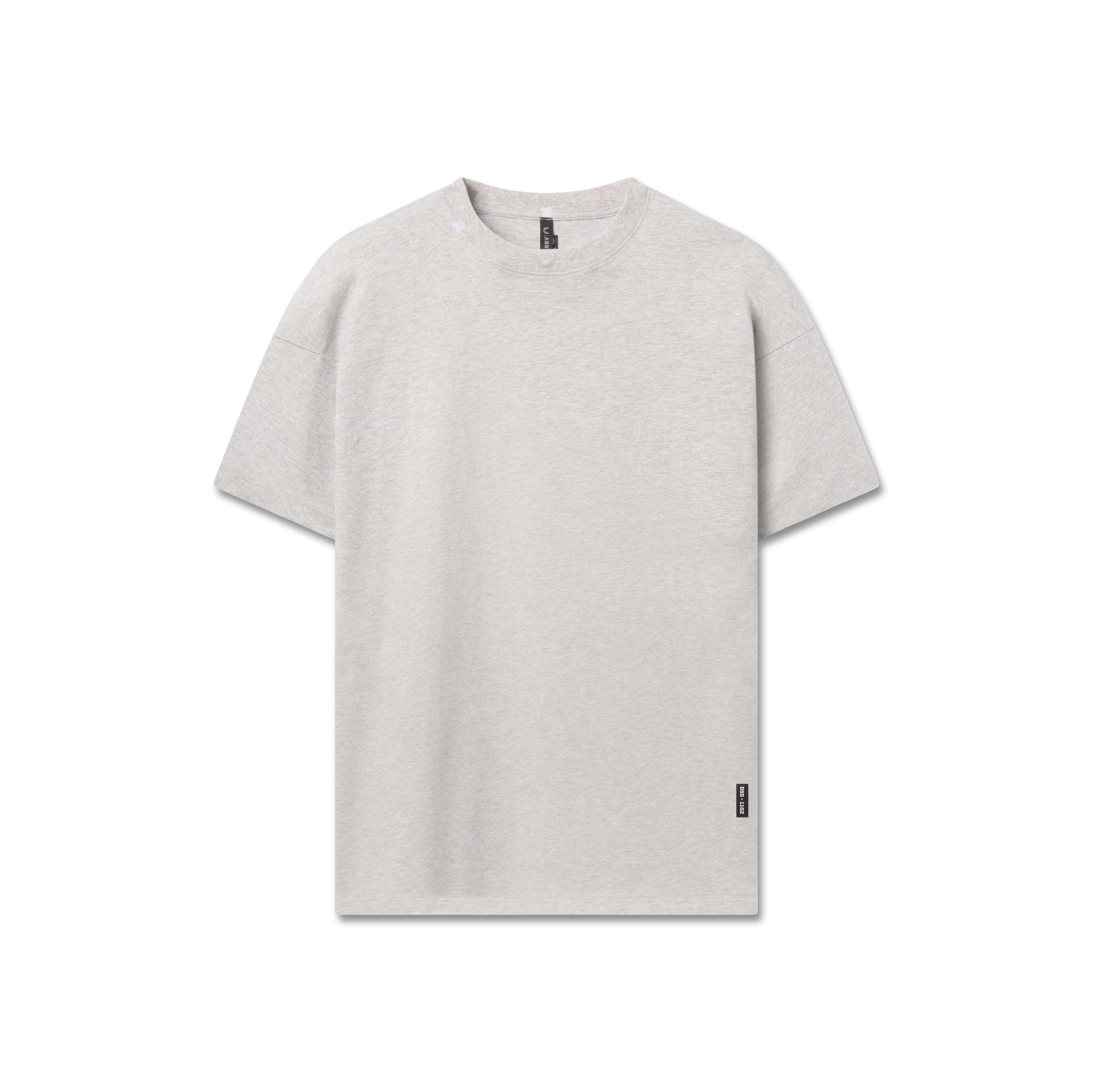 1102. Distressed Relaxed Tee - Heather Grey