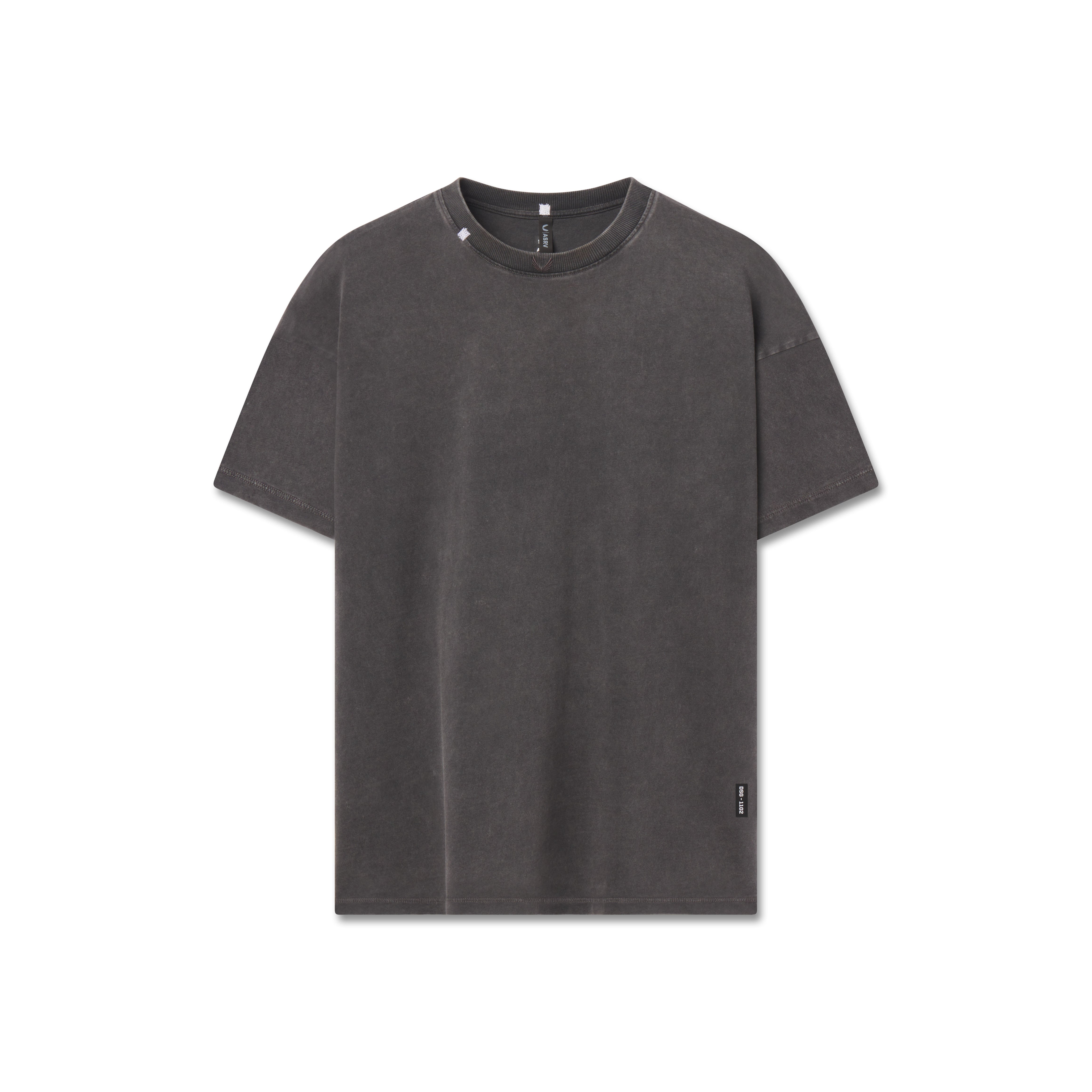 1102. Distressed Relaxed Tee - Black