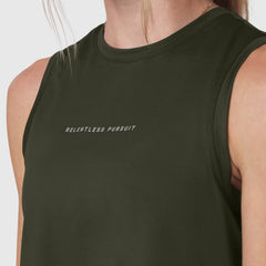 W020. AeroSilver® Tank Top - Olive "RP"