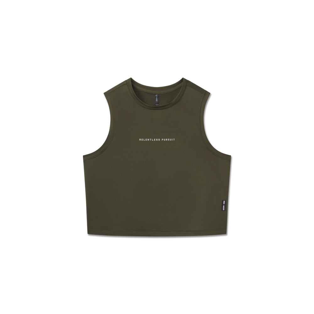 W020. AeroSilver® Tank Top - Olive "RP"