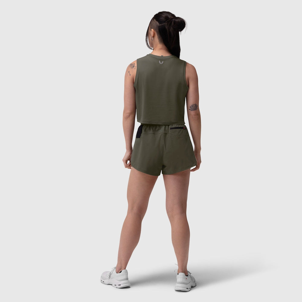 W020. AeroSilver® Tank Top - Olive "RP"