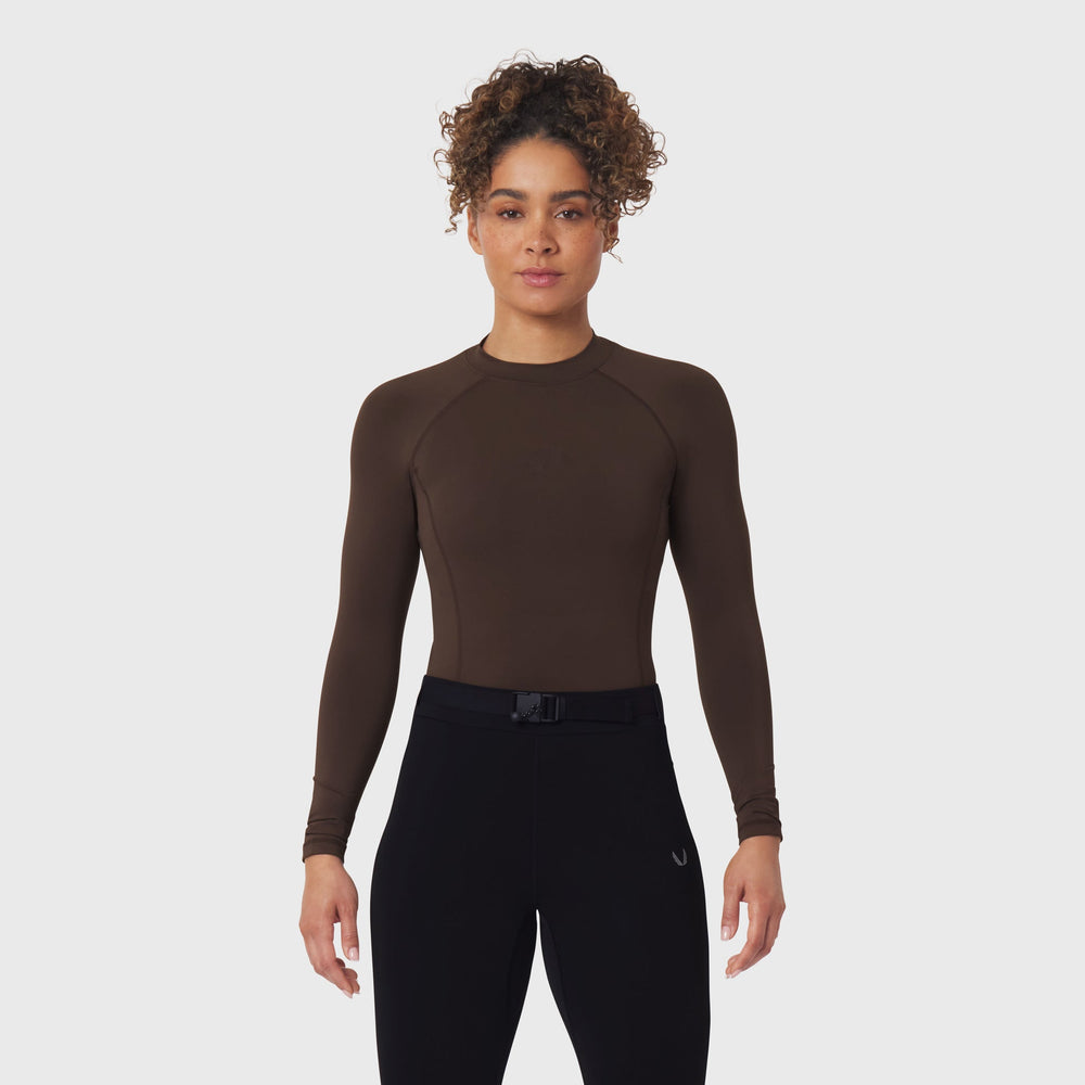 W058. LYCRA® ADAPTIV Baselayer Longsleeve - Dark Earth