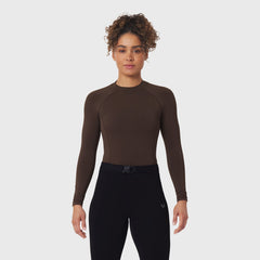 W058. LYCRA® ADAPTIV Baselayer Longsleeve - Dark Earth