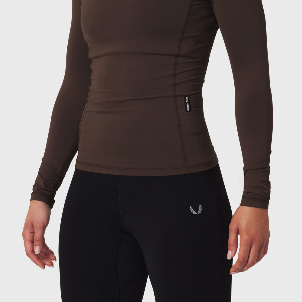 W058. LYCRA® ADAPTIV Baselayer Longsleeve - Dark Earth