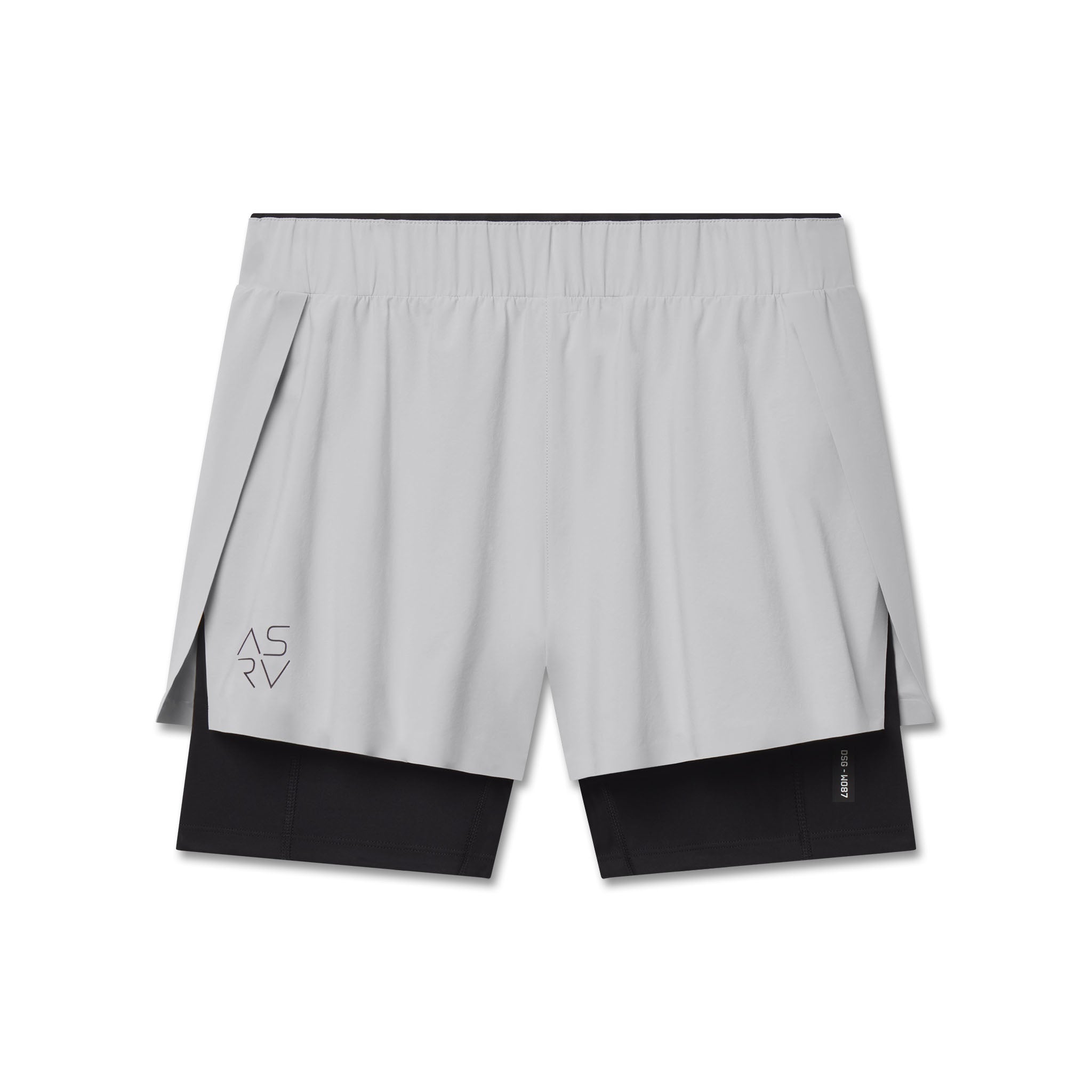 W087. Aerotex™ Side Split Liner Short - Slate Grey