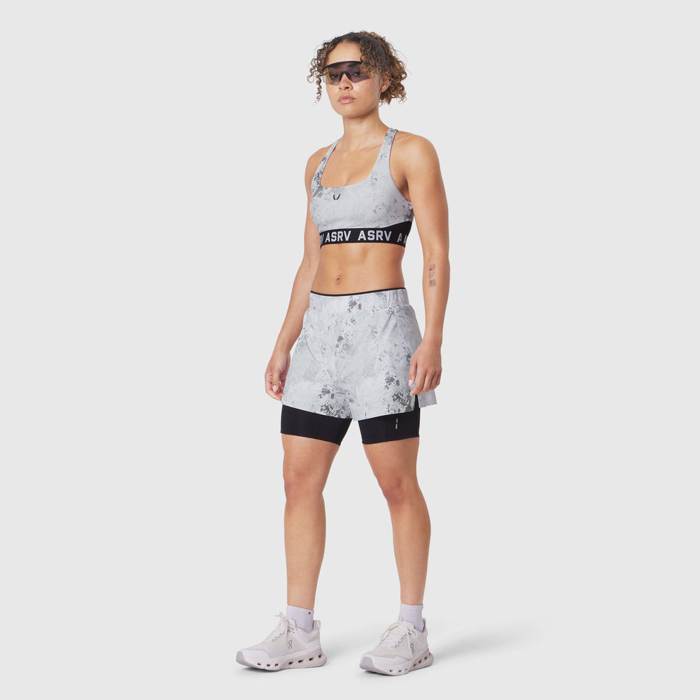 W087. Aerotex™ Side Split Liner Short - Sedona Snow Camo