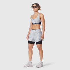 W087. Aerotex™ Side Split Liner Short - Sedona Snow Camo
