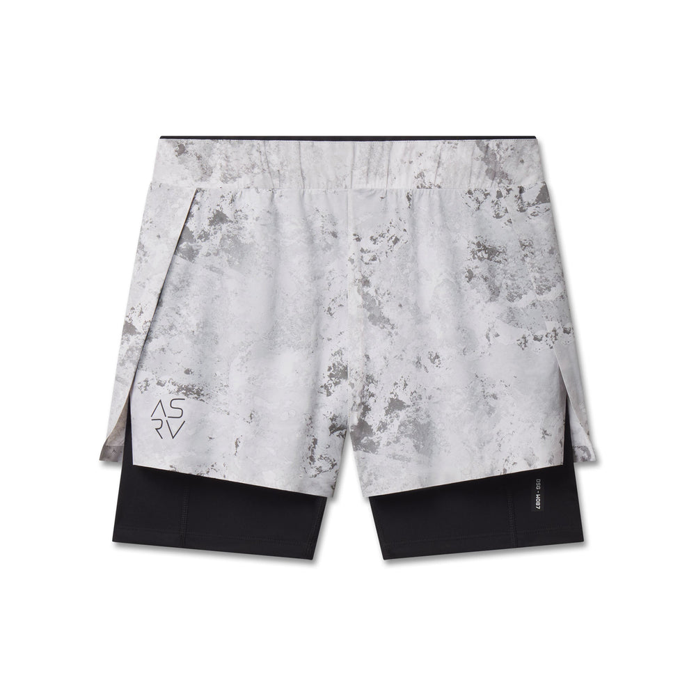 W087. Aerotex™ Side Split Liner Short - Sedona Snow Camo