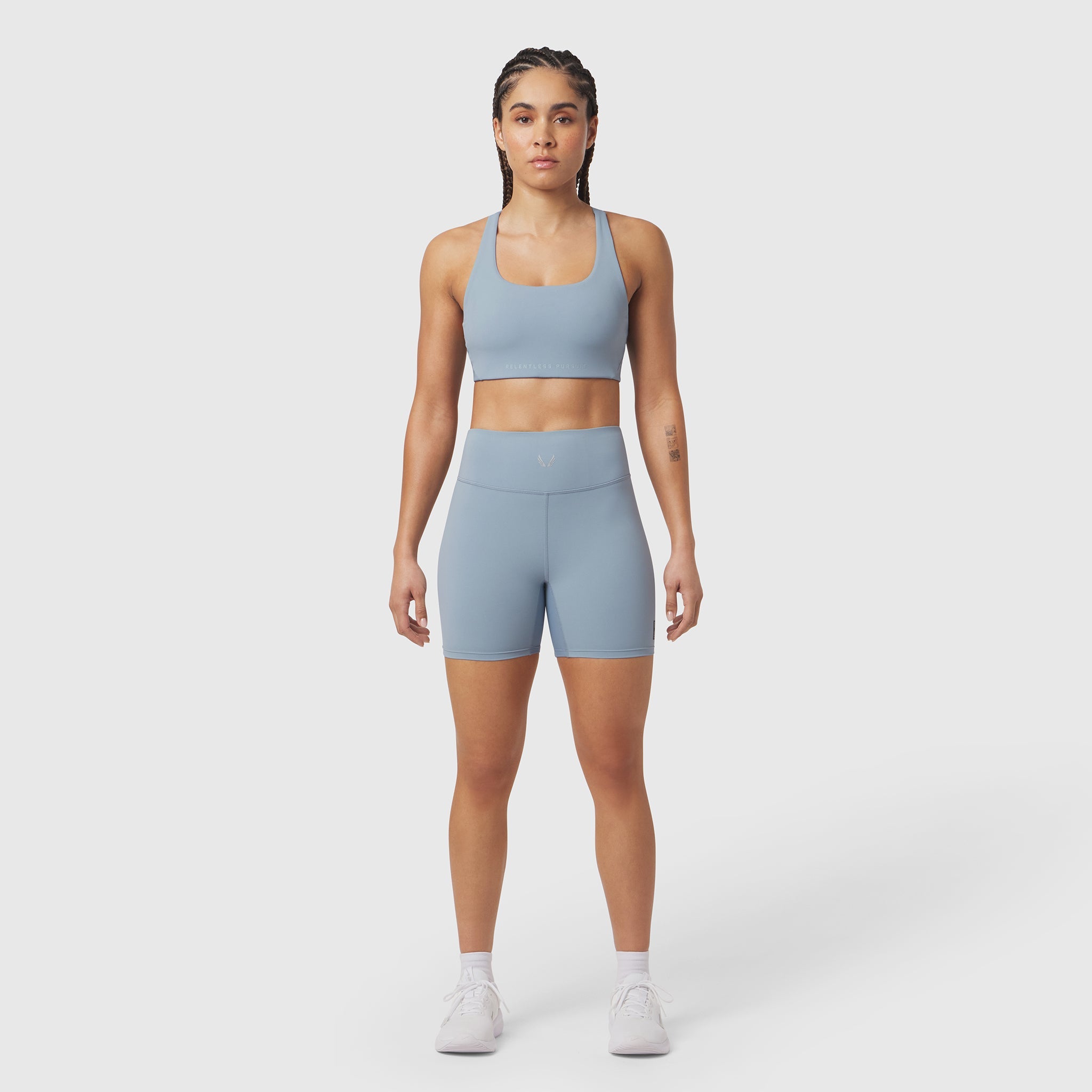 W064. LYCRA® ADAPTIV Biker Short - Light Sky