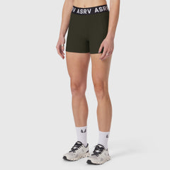 W027. LYCRA® Ribbed Short - Olive