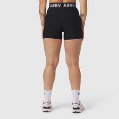 W027. LYCRA® Ribbed Short - Black