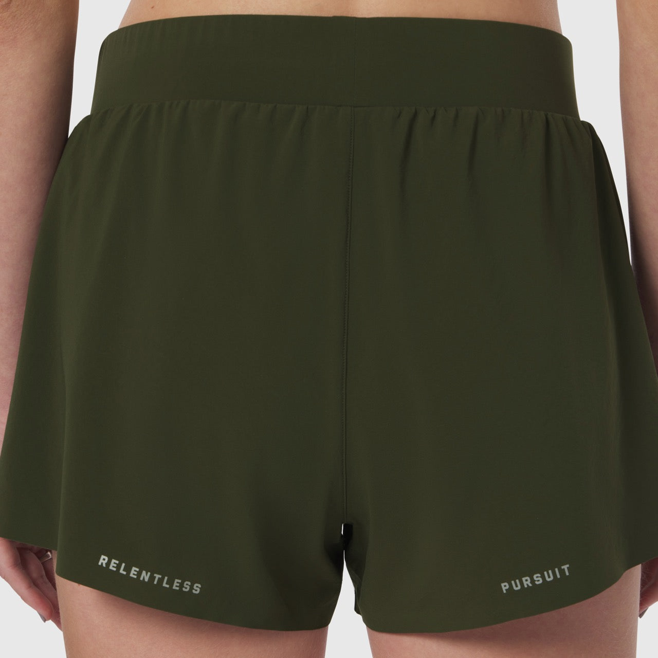W026. Aerotex™ Side Split Run Short - Olive
