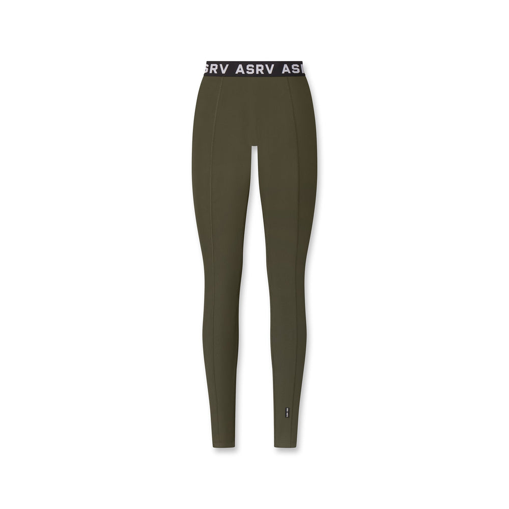 W071. LYCRA® Ribbed Legging - Olive