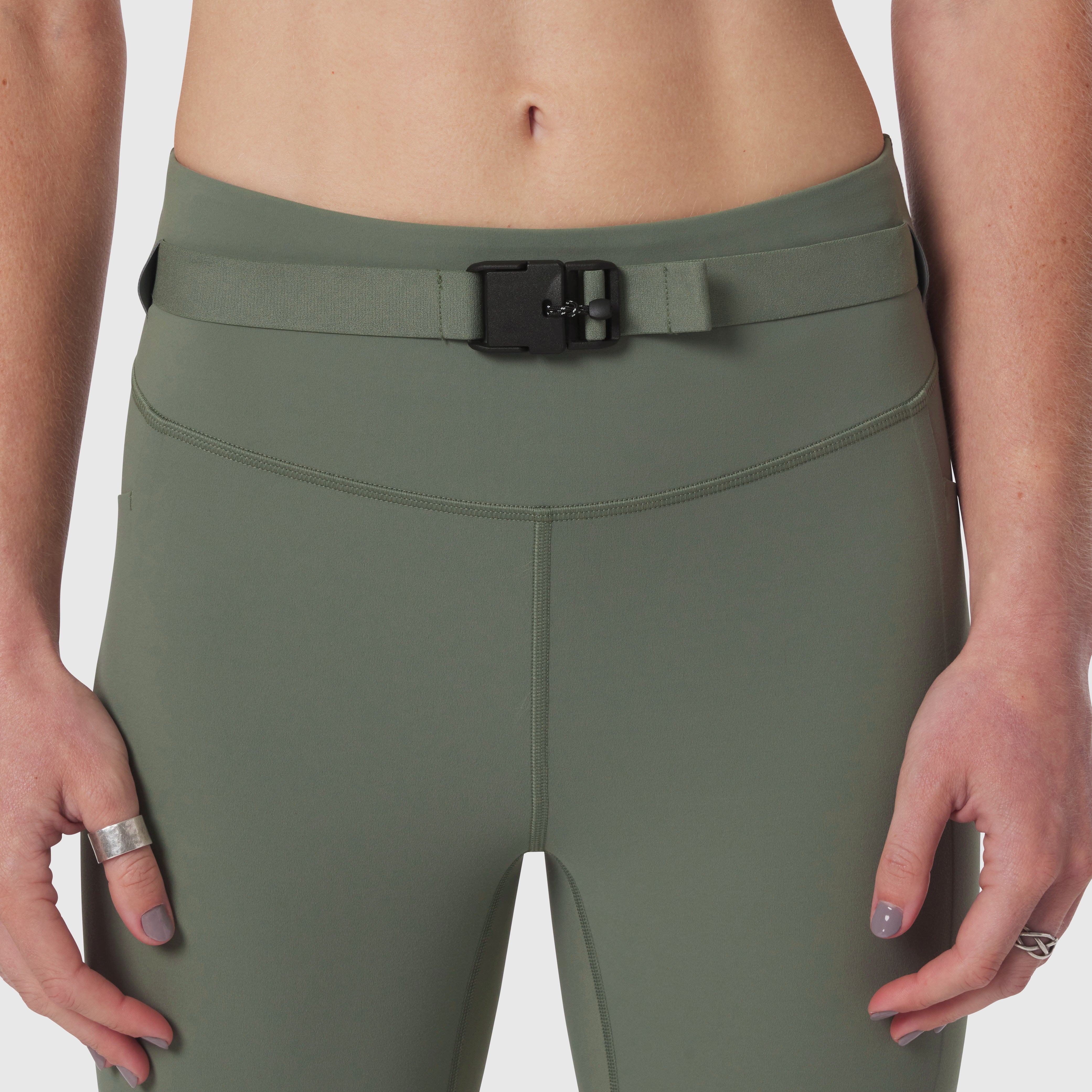 W030. LYCRA® 3-in-1 Legging - Sage
