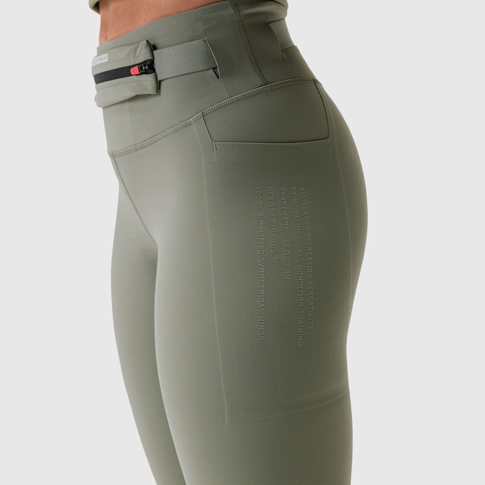 W030. LYCRA® 3-in-1 Legging - Sage