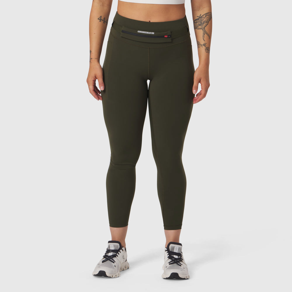 W030. LYCRA® 3-in-1 Legging - Olive
